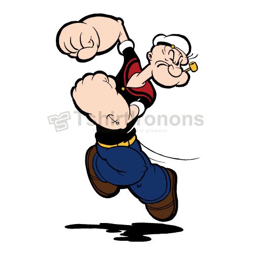 Popeye the Sailor Man T-shirts Iron On Transfers N4147